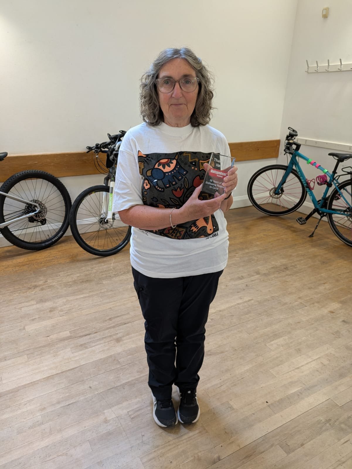 Helen with her award